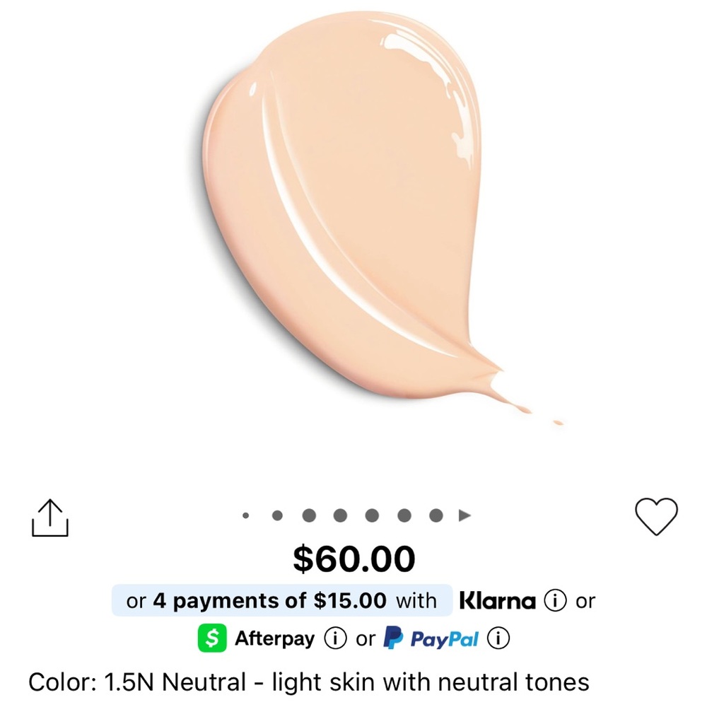 ๐Dior Forever Skin Glow Foundation SPF 15 1,5 N - Picture 5 of 12